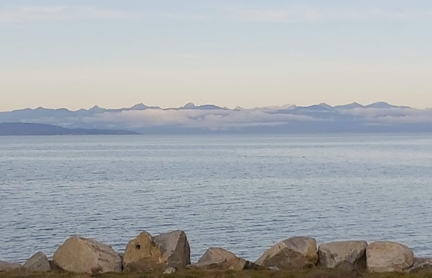 View of Georgia Strait from Surfside RV Resort in Parksville